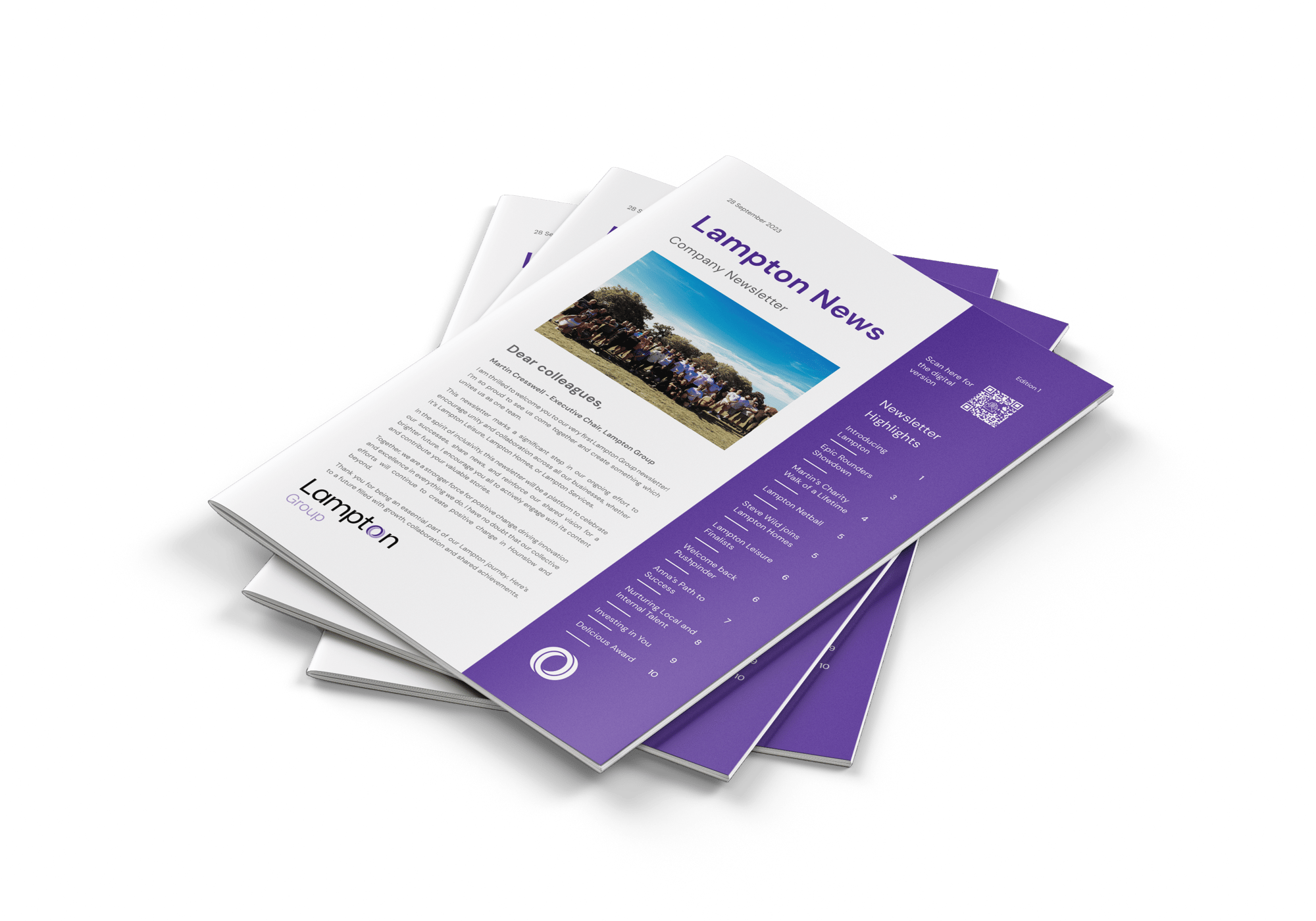 Lampton News Edition 1 Cover No BG